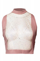 croptop "rosé mesh"